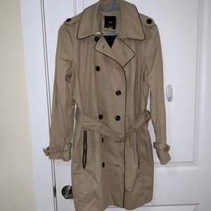 Beige trench coat